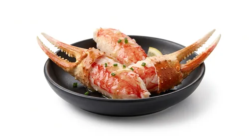 Crab legs topping