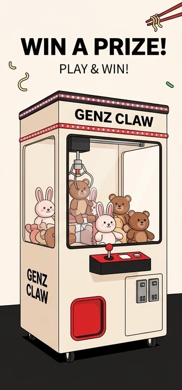 GENZ Ramyeon claw machine