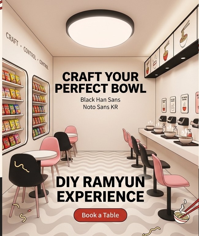 GENZ Ramyeon storefront interior