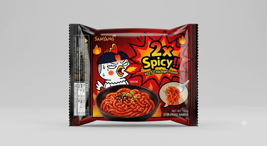 Buldak — spicy stir-fried fire chicken ramyeon packet